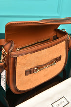 GUCCI - Horsebit Shoulder Bag in Leather (4 Renk)
