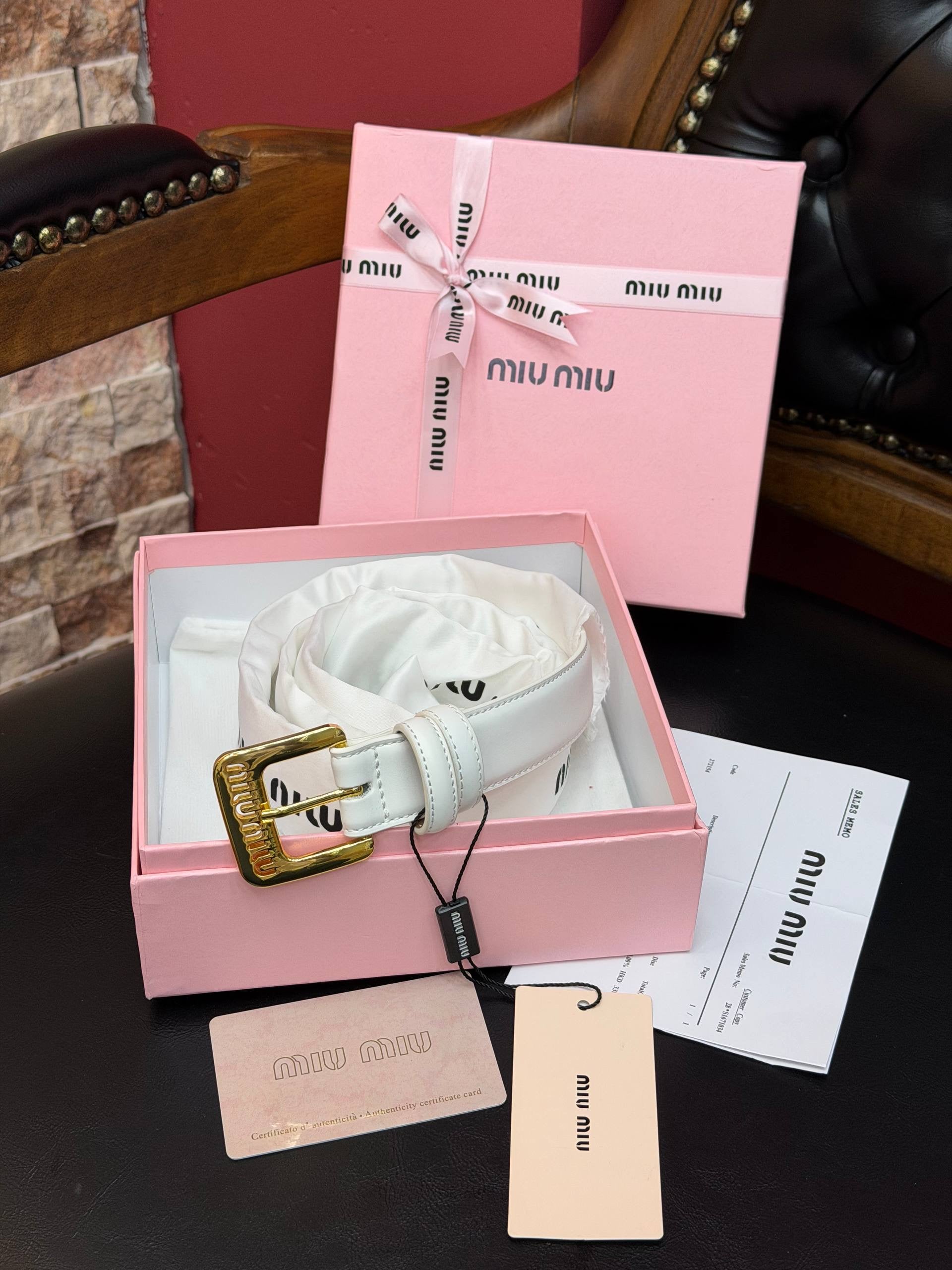 MiuMiu İthal Kemer 2,8 cm