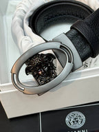Versace İthal Kemer Siyah Aksesuar 3,7 cm