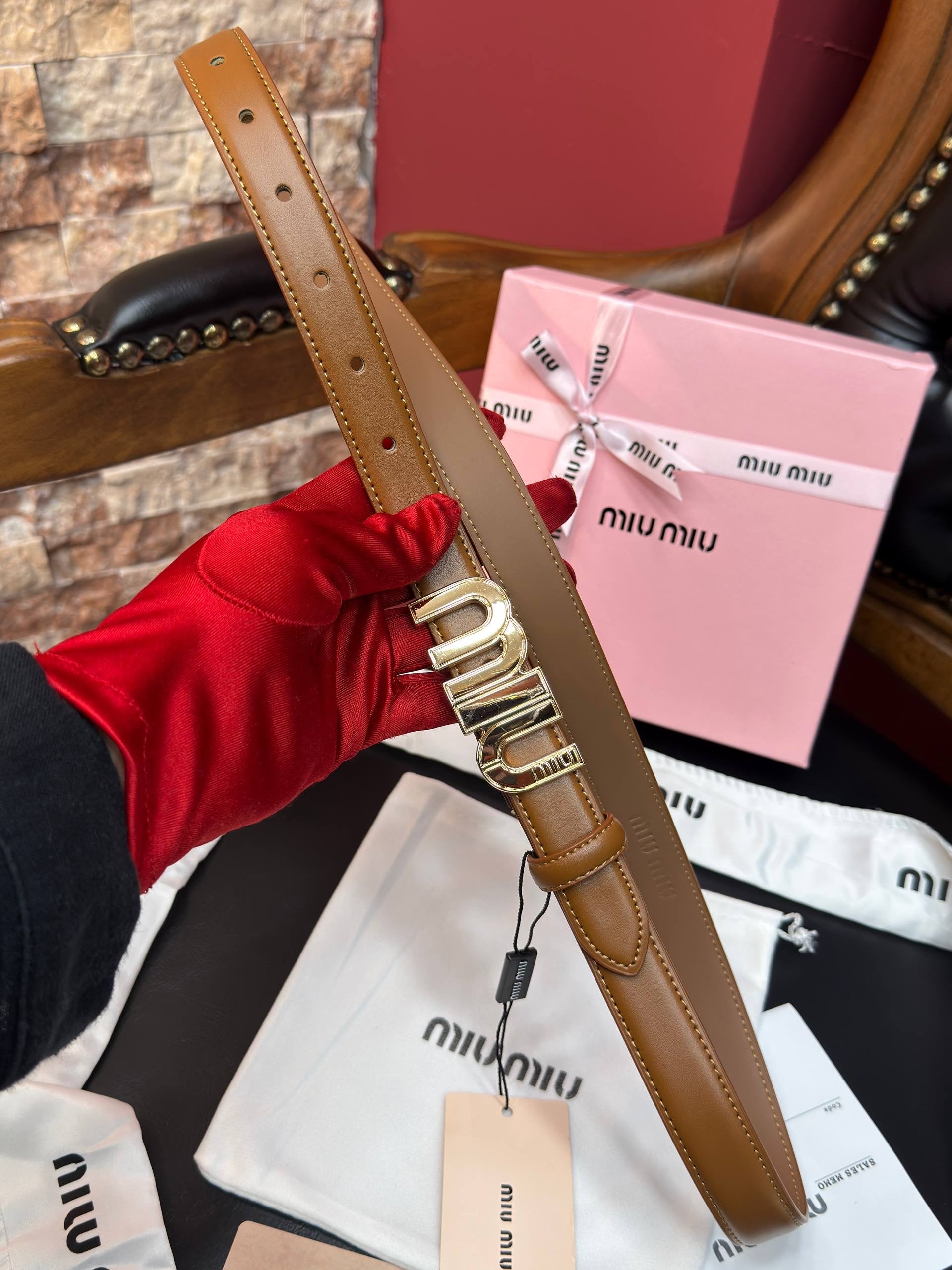MiuMiu İthal Kemer 2,5 cm