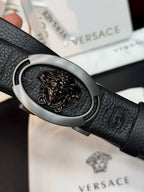 Versace İthal Kemer Siyah Aksesuar 3,7 cm