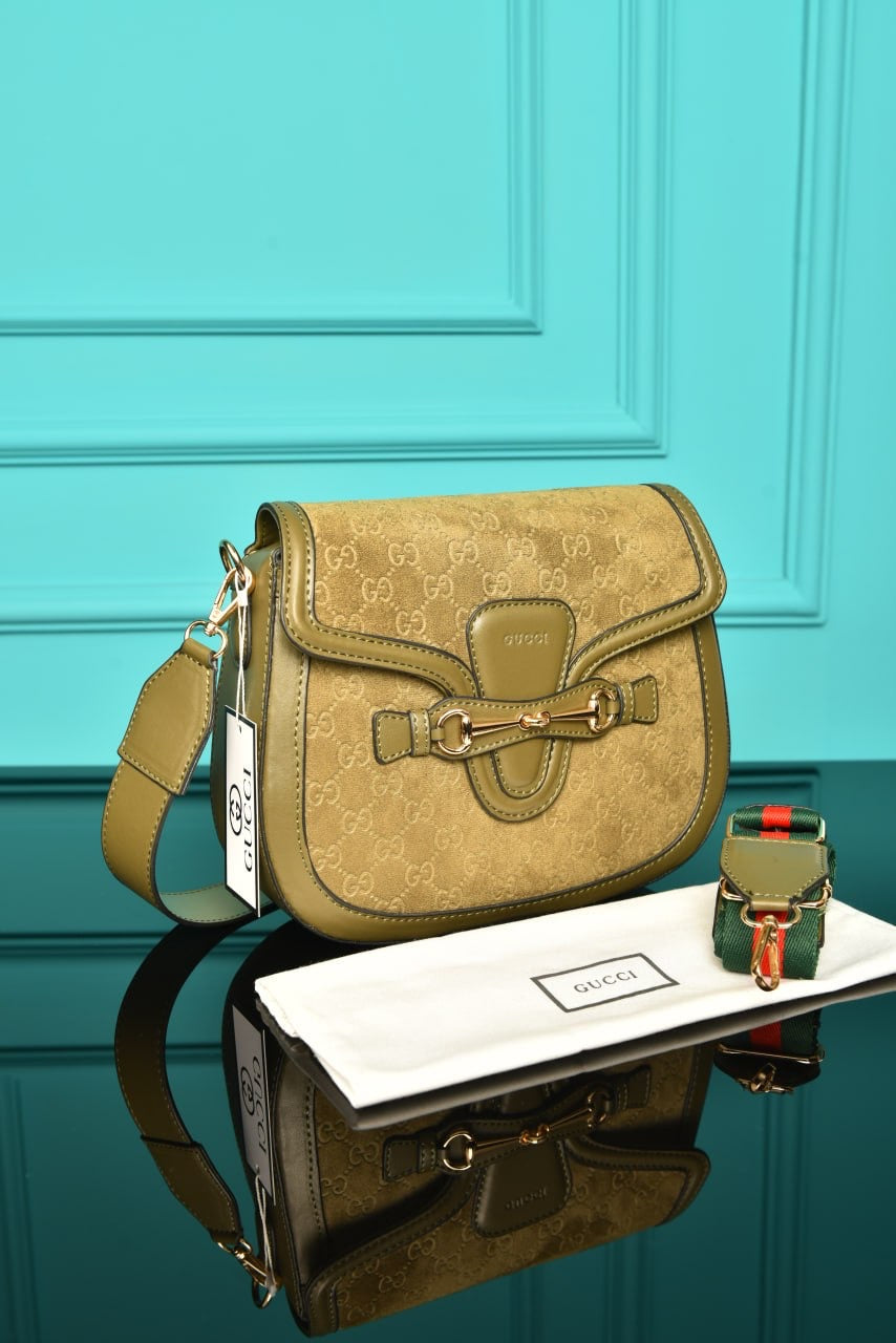 GUCCI - Horsebit Shoulder Bag in Leather (4 Renk)