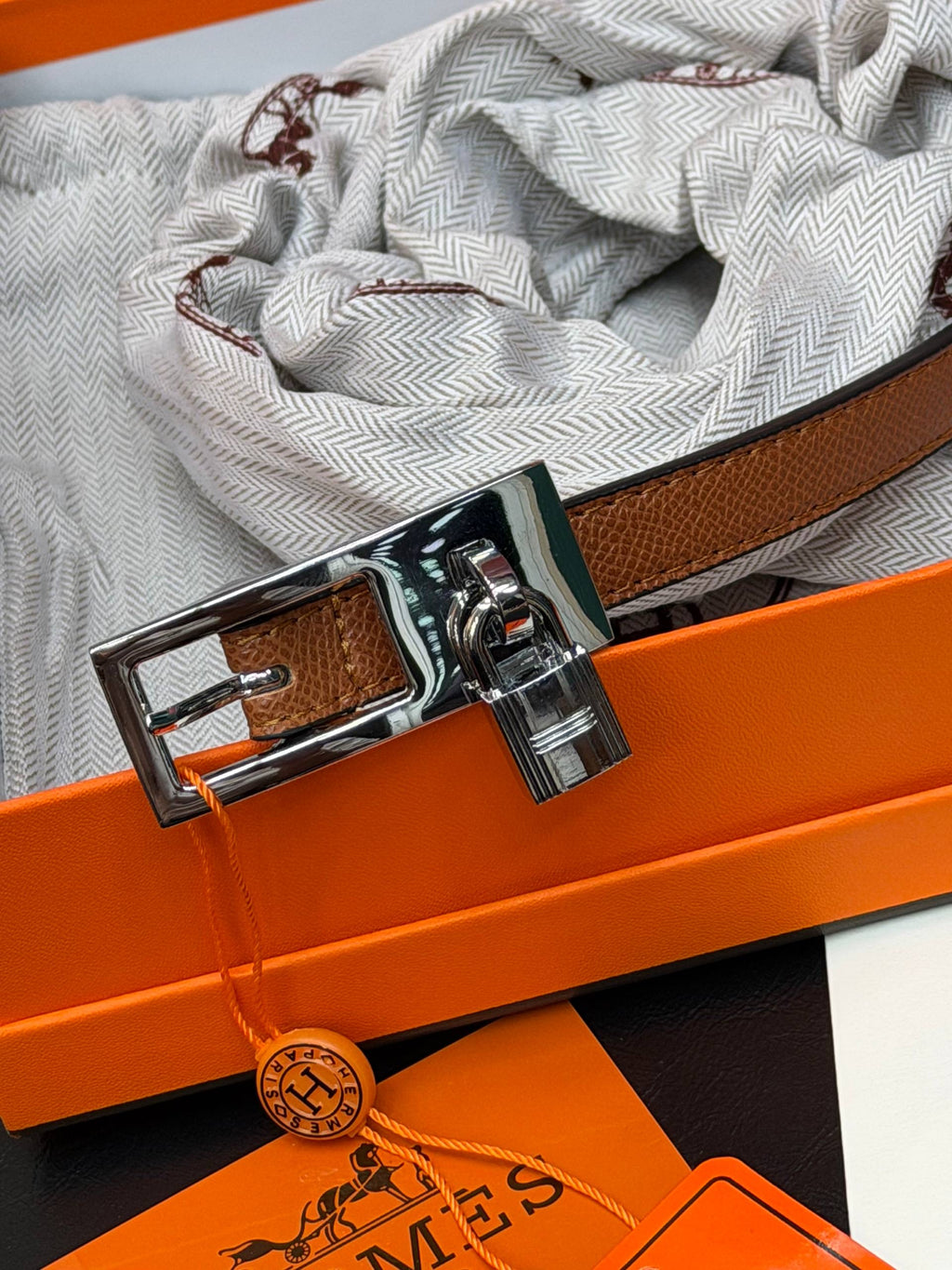 Hermes İthal Kemer Silver Aksesuar 1.7 cm