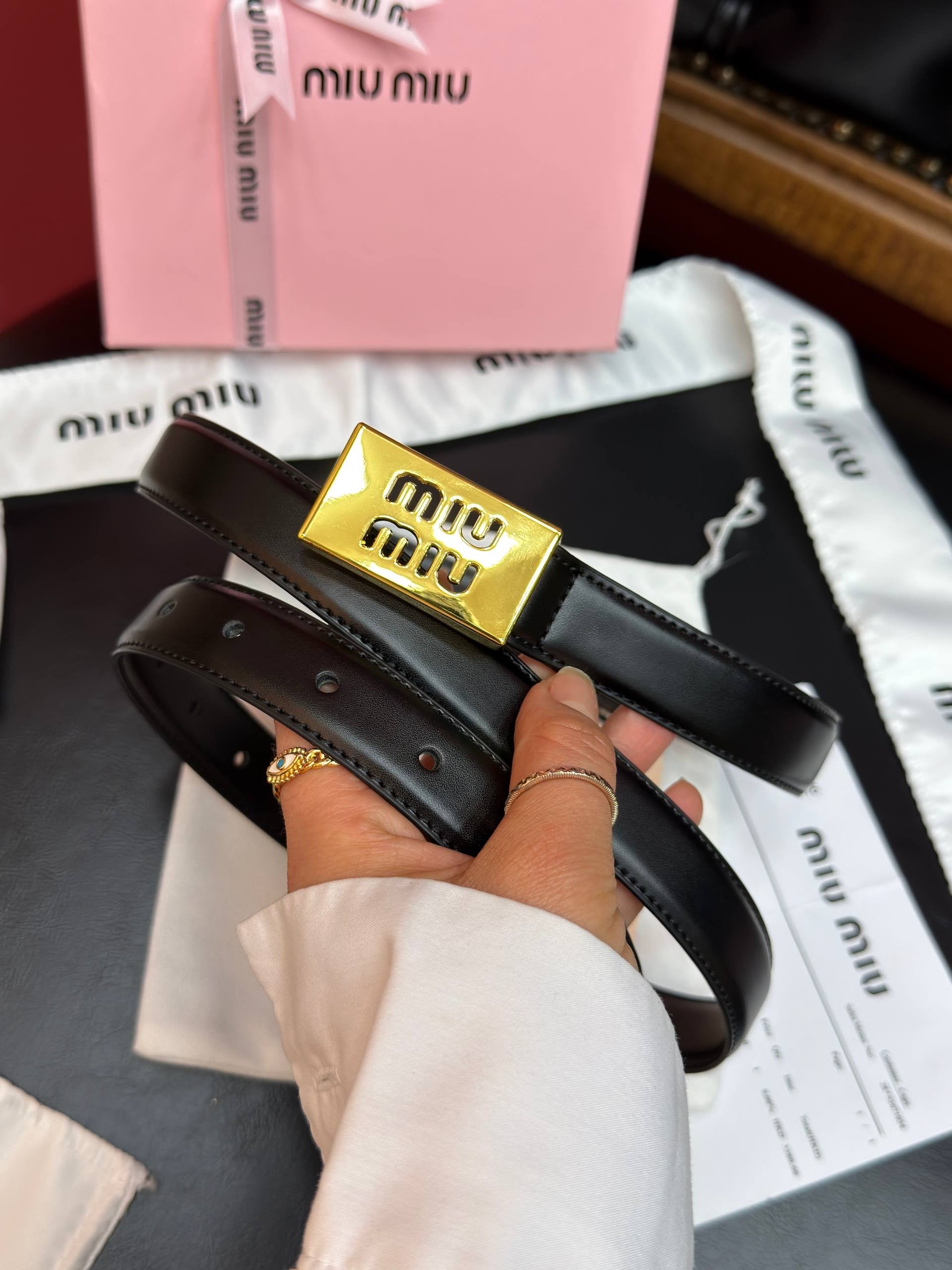 MiuMiu İthal Kemer 2,5 cm