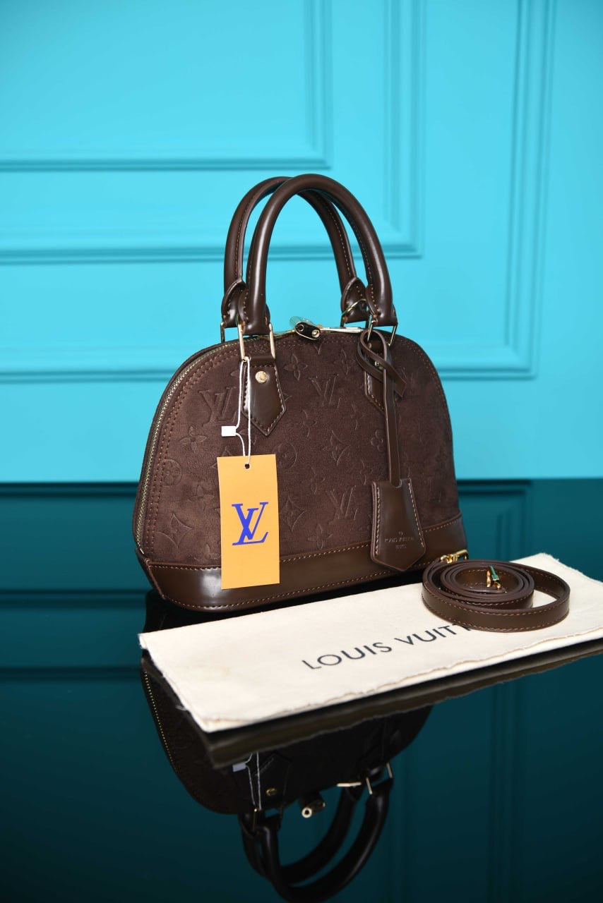 LOUIS VUITTON - Alma BB Bag in Suede (3 Renk)