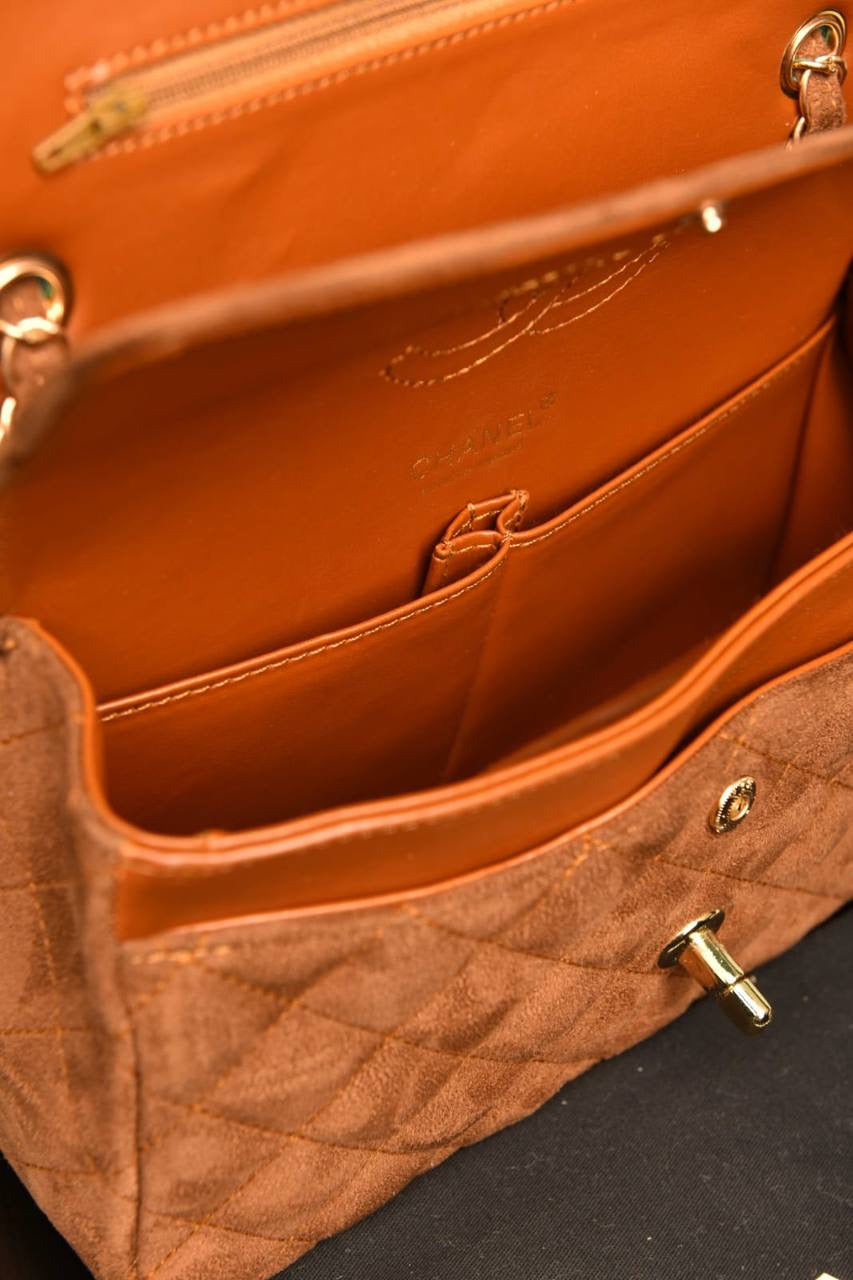 CHANEL - 2.55 Double Flap Bag in Suede (5 Renk)