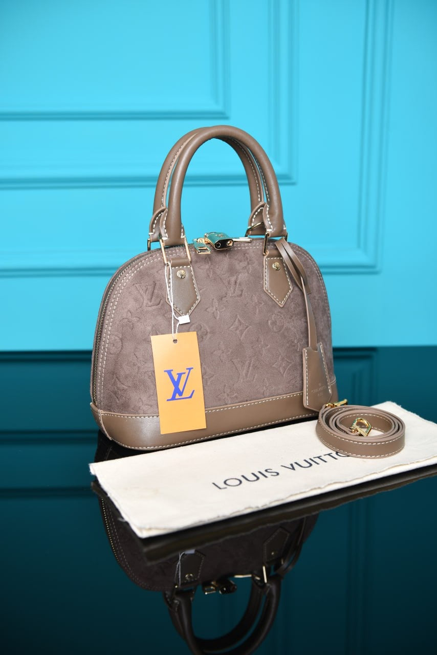 LOUIS VUITTON - Alma BB Bag in Suede (3 Renk)