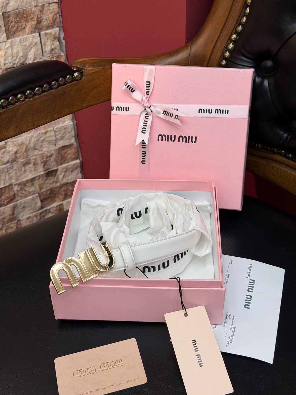 MiuMiu İthal Kemer 2,5 cm