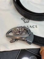Versace İthal Kemer Silver Aksesuar 3,7 cm