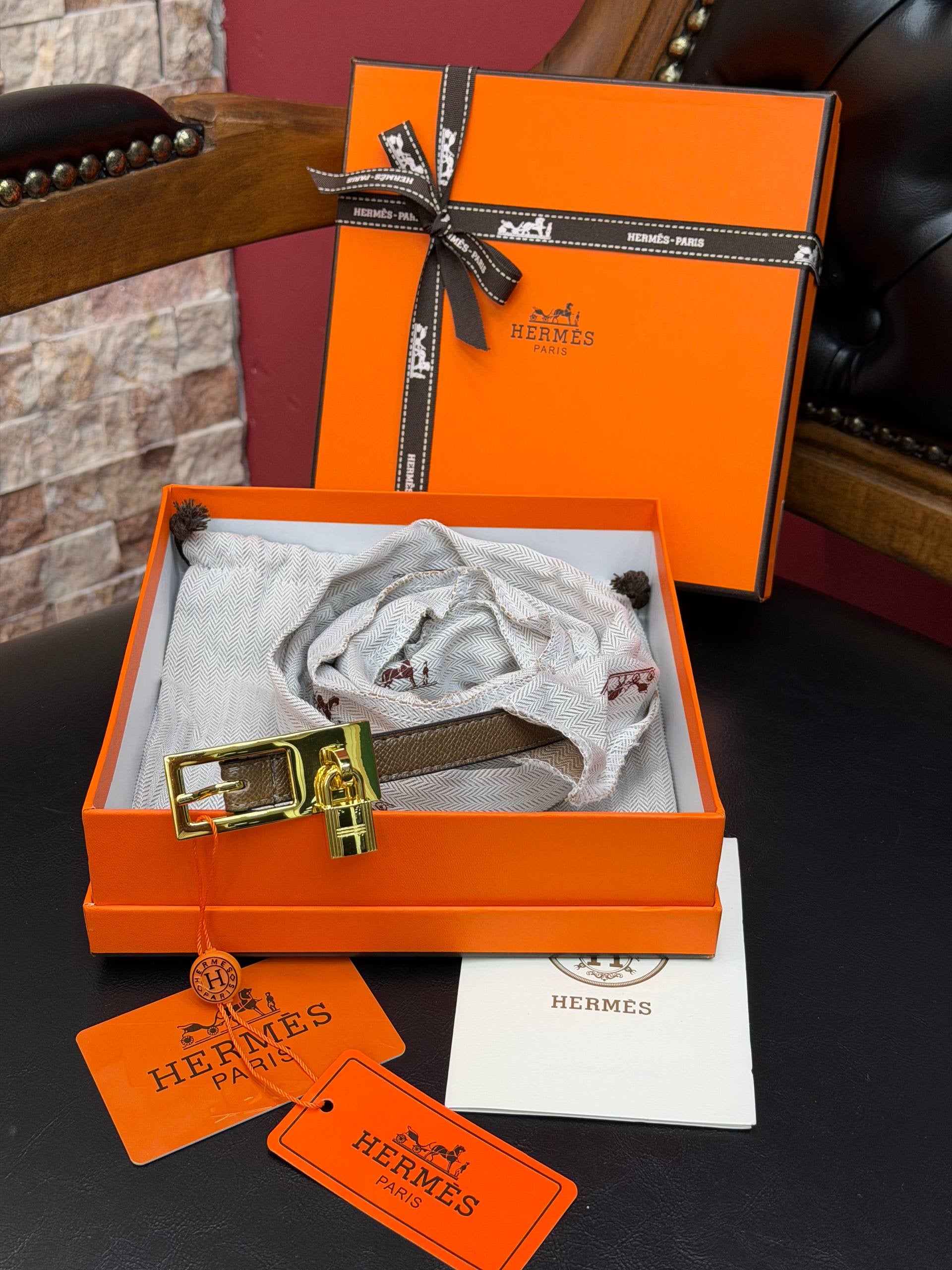 Hermes İthal Kemer Gold Aksesuar 1.7 cm