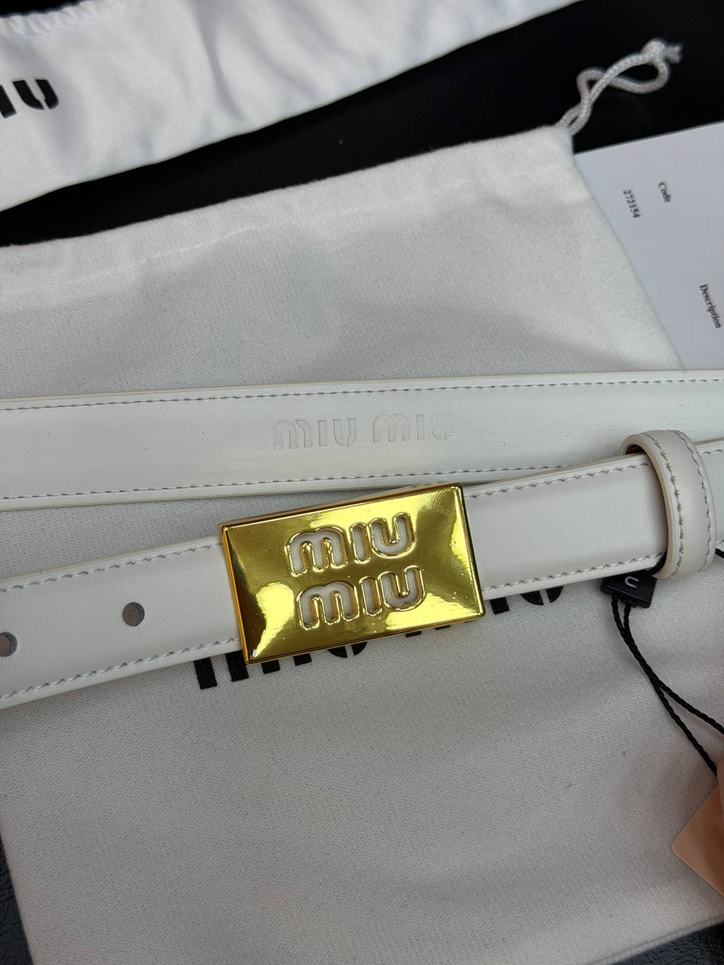 MiuMiu İthal Kemer 2,5 cm