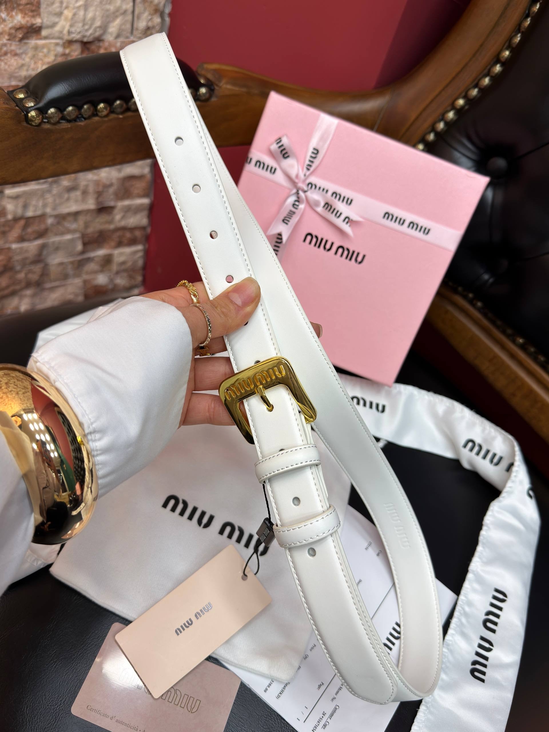 MiuMiu İthal Kemer 2,8 cm
