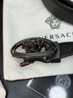 Versace İthal Kemer Siyah Aksesuar 3,7 cm