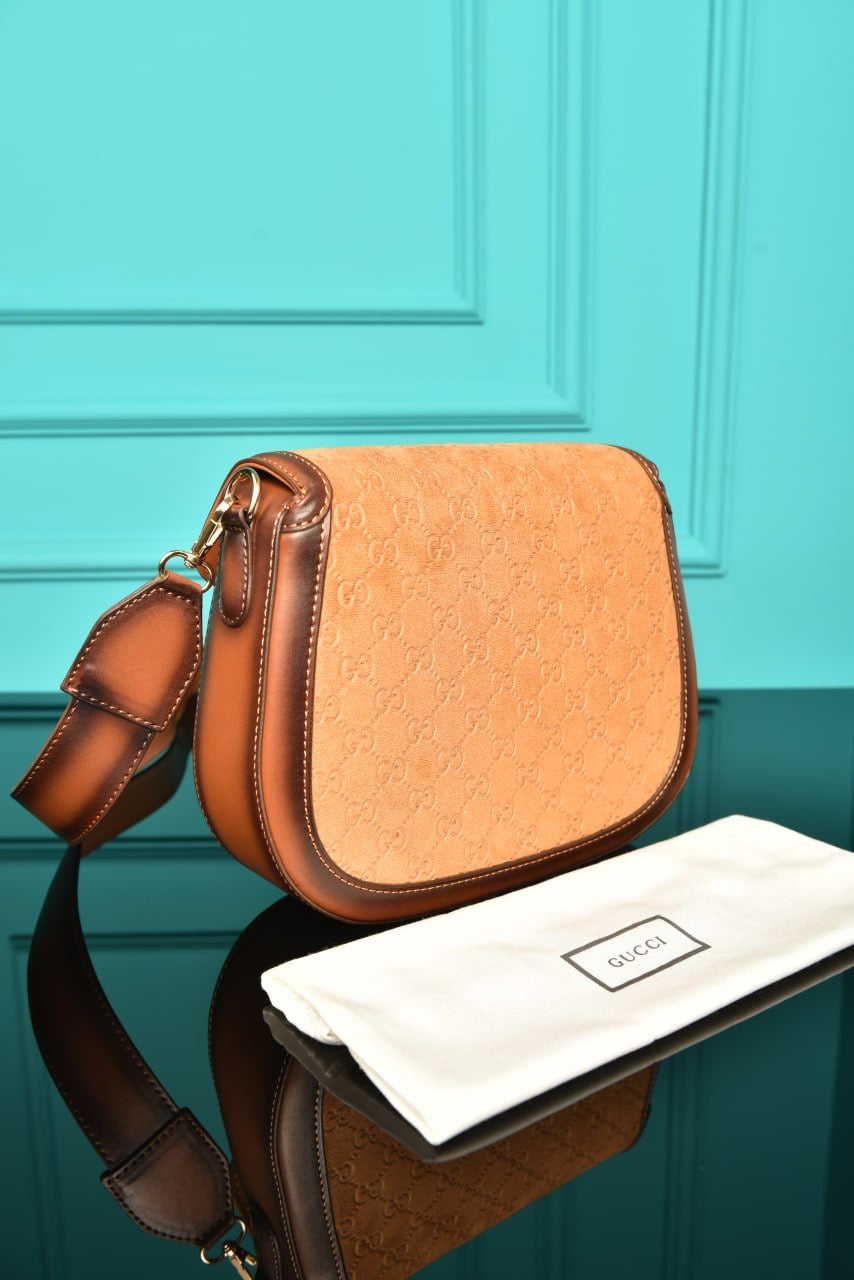 GUCCI - Horsebit Shoulder Bag in Leather (4 Renk)