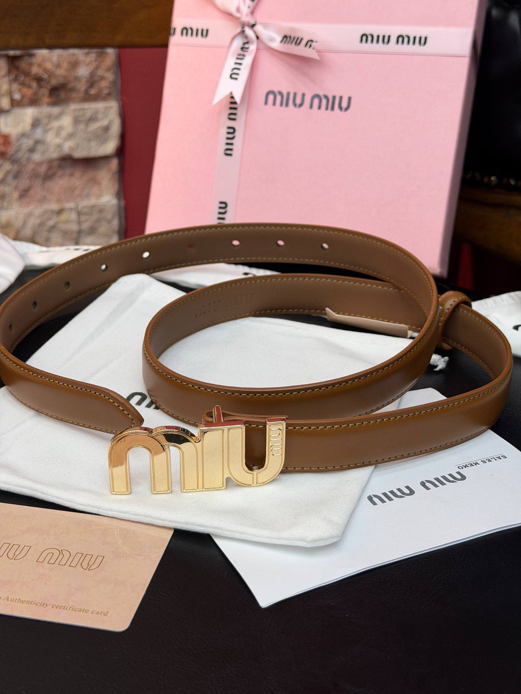 MiuMiu İthal Kemer 2,5 cm