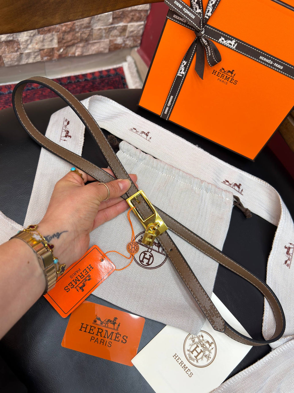 Hermes İthal Kemer Gold Aksesuar 1.7 cm
