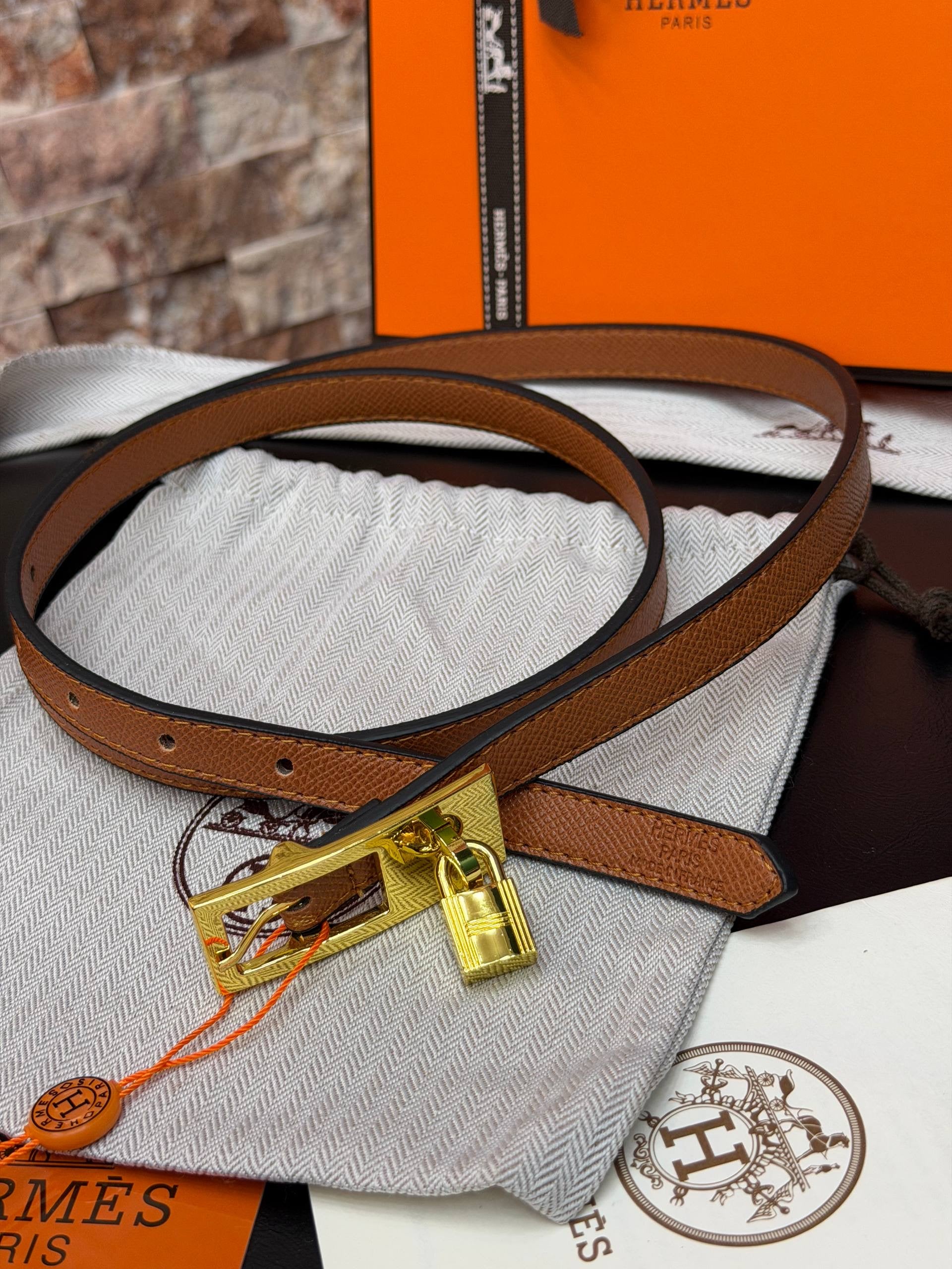 Hermes İthal Kemer Gold Aksesuar 1.7 cm