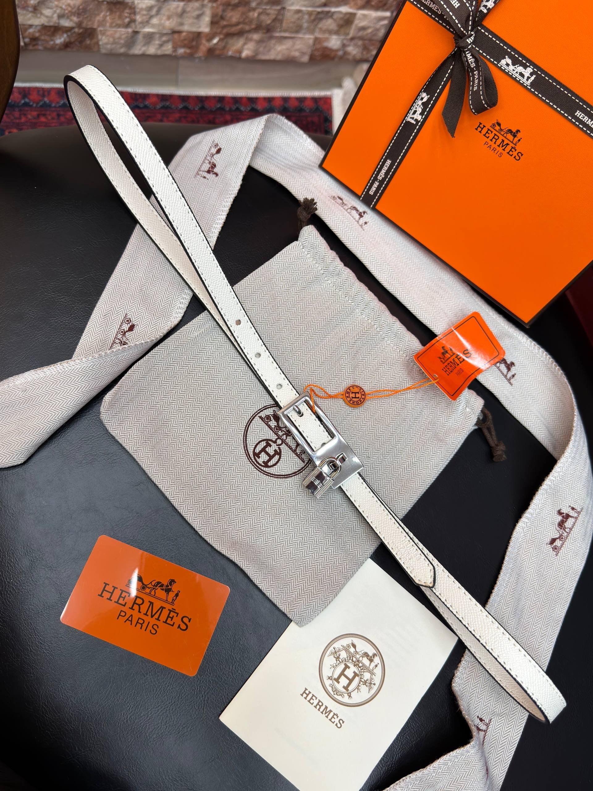 Hermes İthal Kemer Silver Aksesuar 1.7 cm