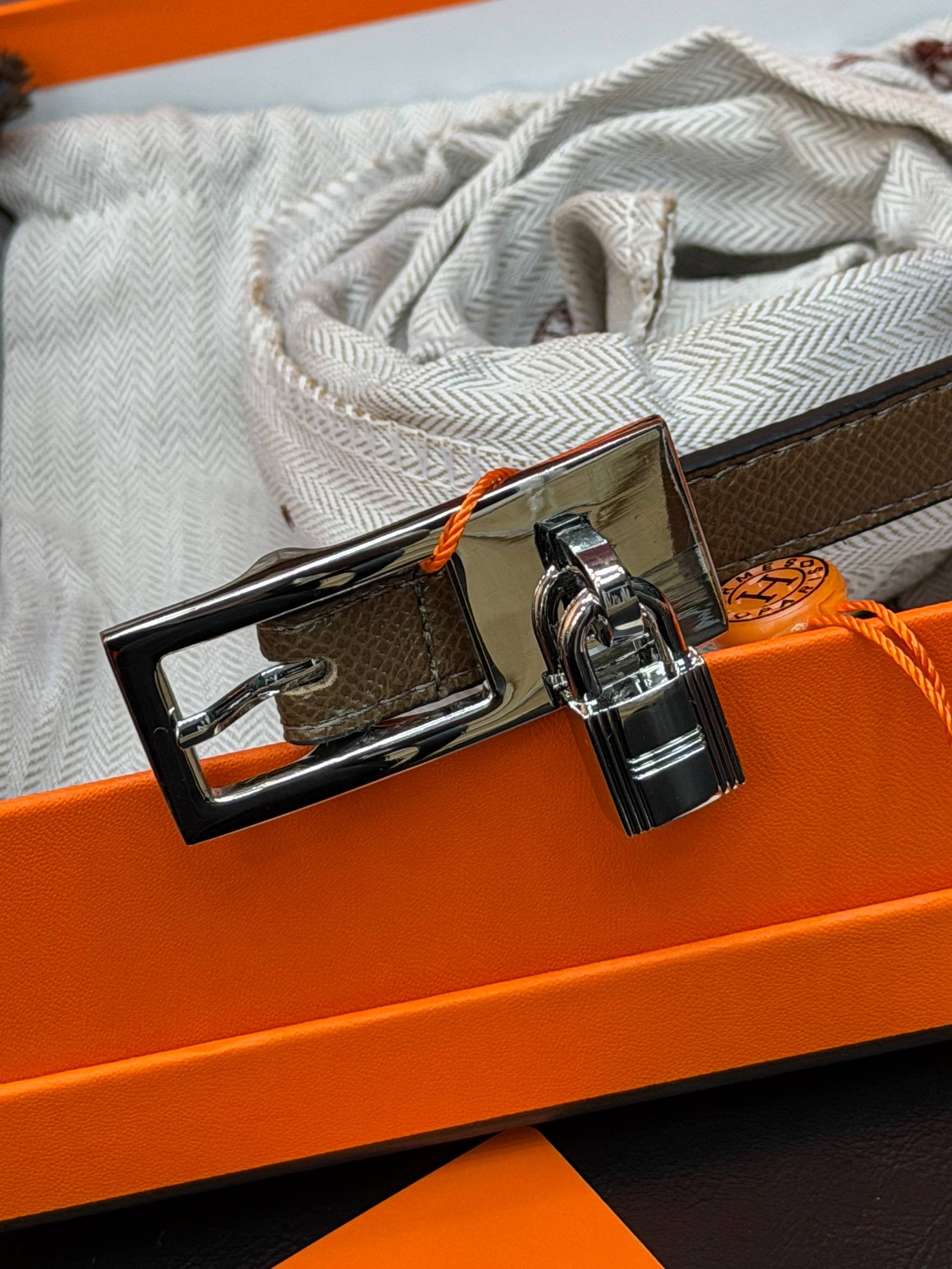 Hermes İthal Kemer Silver Aksesuar 1.7 cm