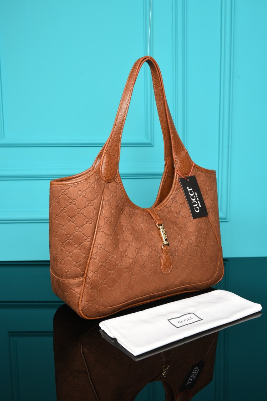 GUCCI - Mercato Small Tote Bag in Suede (5 Renk)