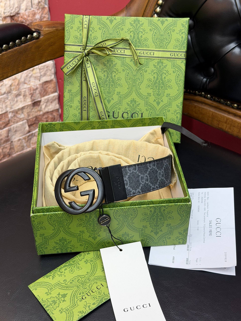 Gucci İthal Kemer 3,5 cm