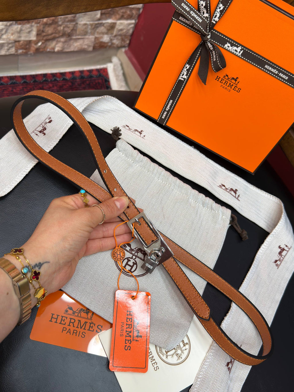 Hermes İthal Kemer Silver Aksesuar 1.7 cm