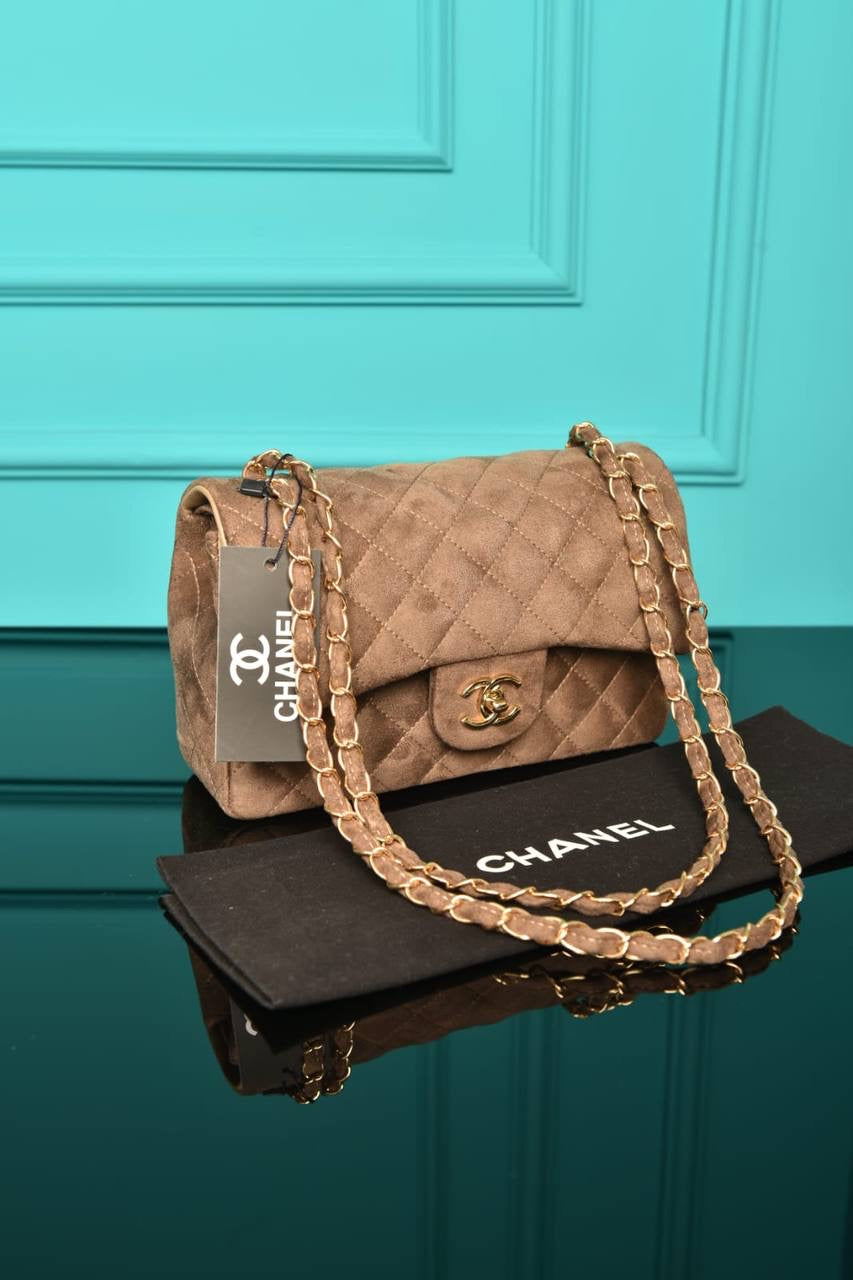 CHANEL - 2.55 Double Flap Bag in Suede (5 Renk)