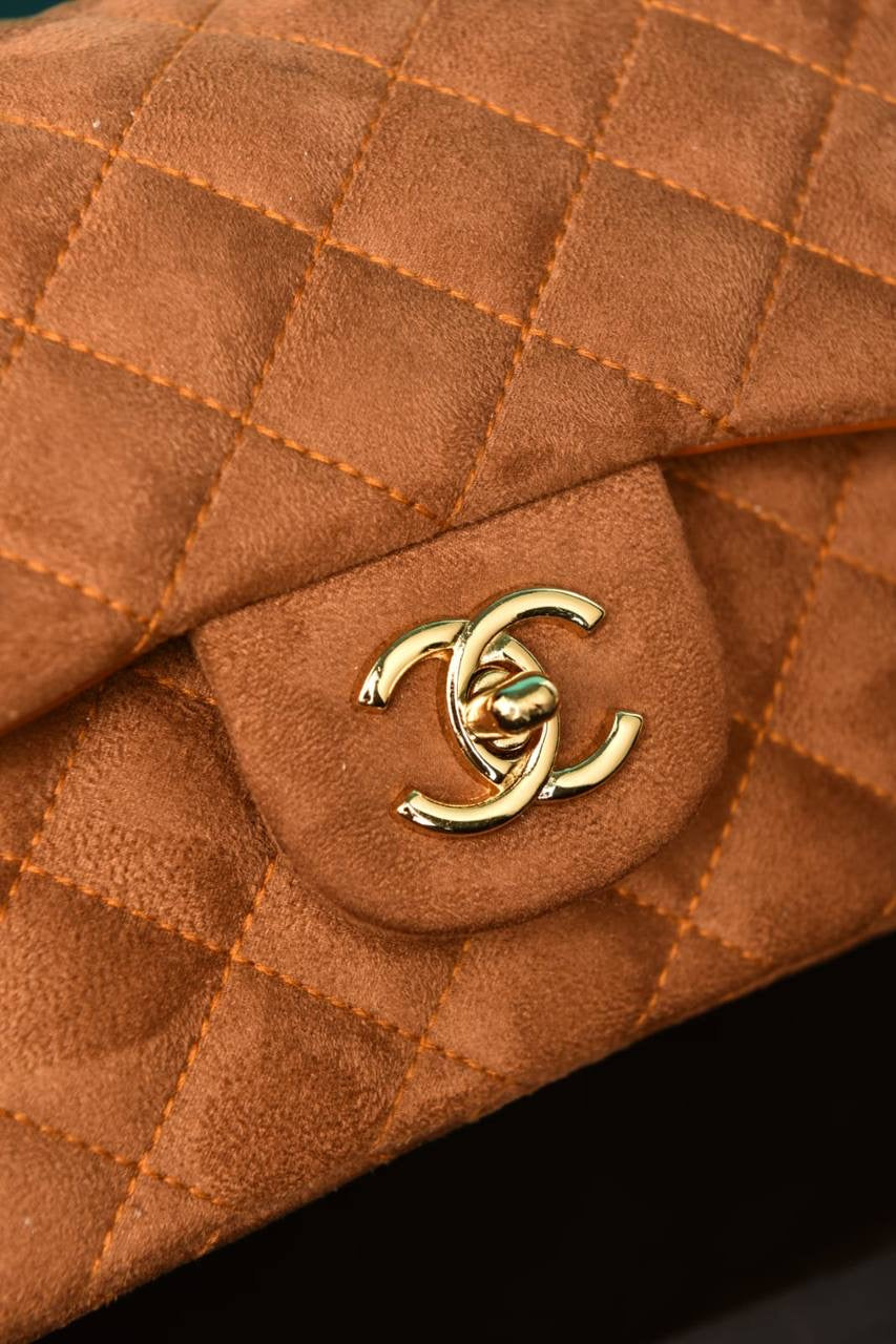 CHANEL - 2.55 Double Flap Bag in Suede (5 Renk)