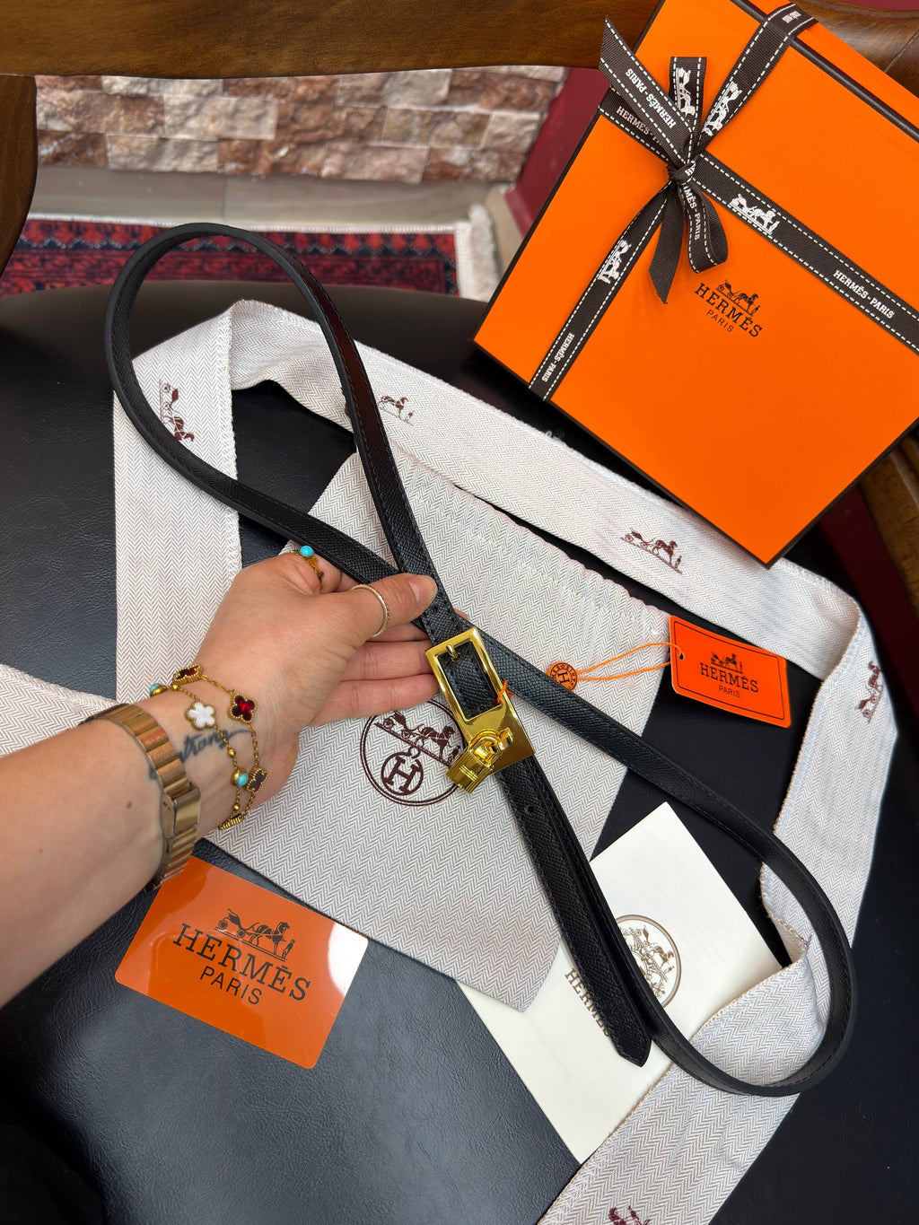 Hermes İthal Kemer Gold Aksesuar 1.7 cm