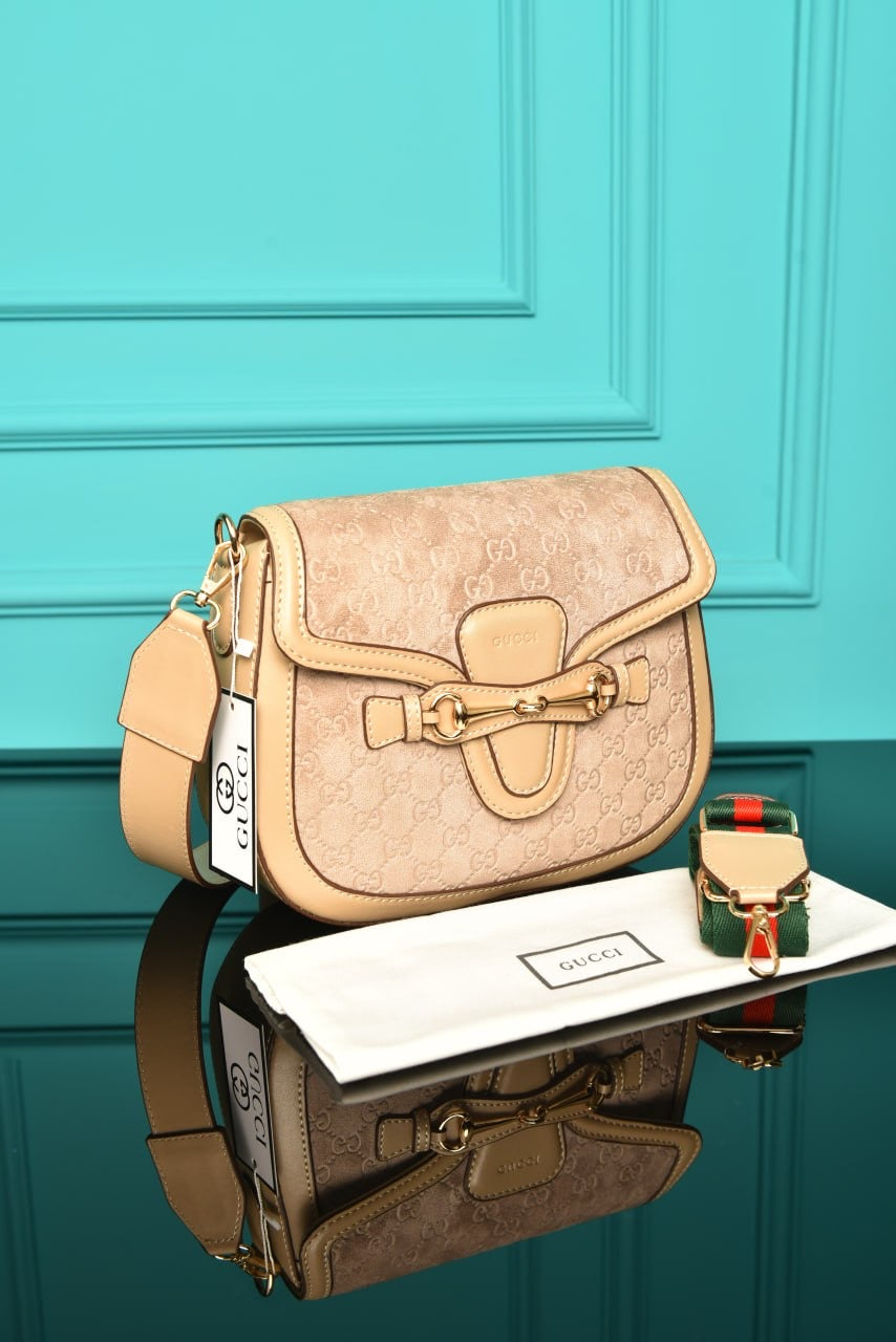 GUCCI - Horsebit Shoulder Bag in Leather (4 Renk)