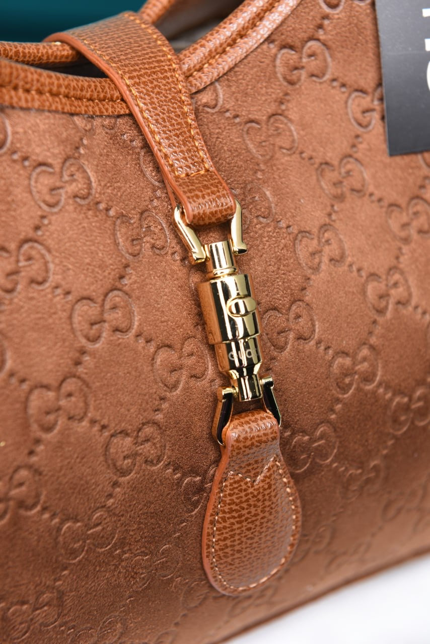 GUCCI - Mercato Small Tote Bag in Suede (5 Renk)
