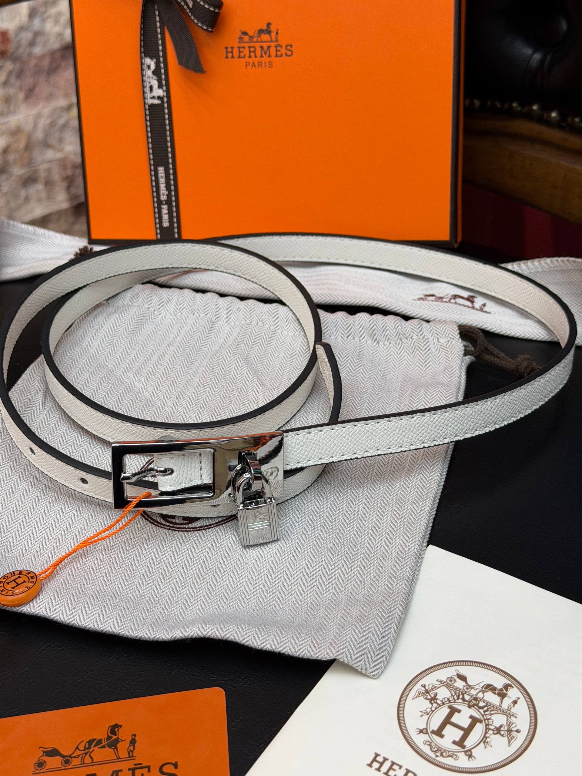 Hermes İthal Kemer Silver Aksesuar 1.7 cm