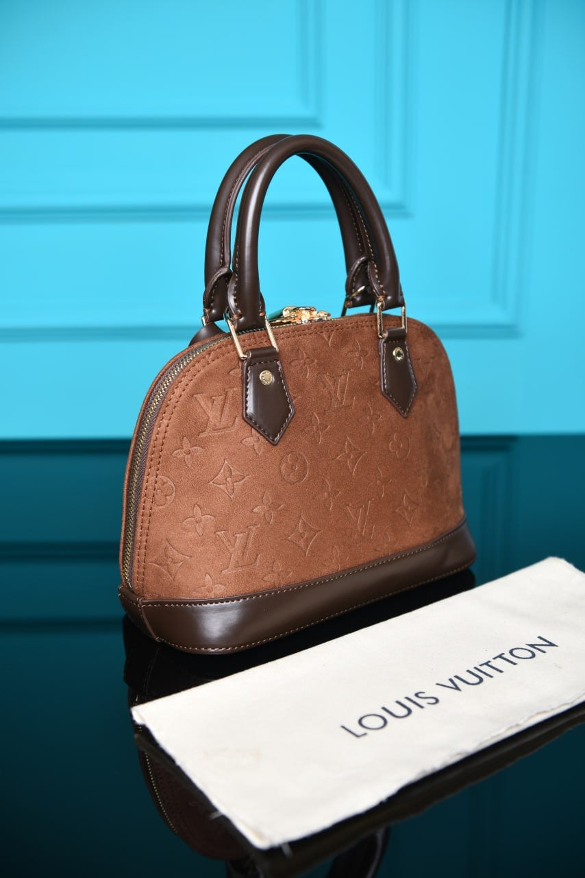 LOUIS VUITTON - Alma BB Bag in Suede (3 Renk)