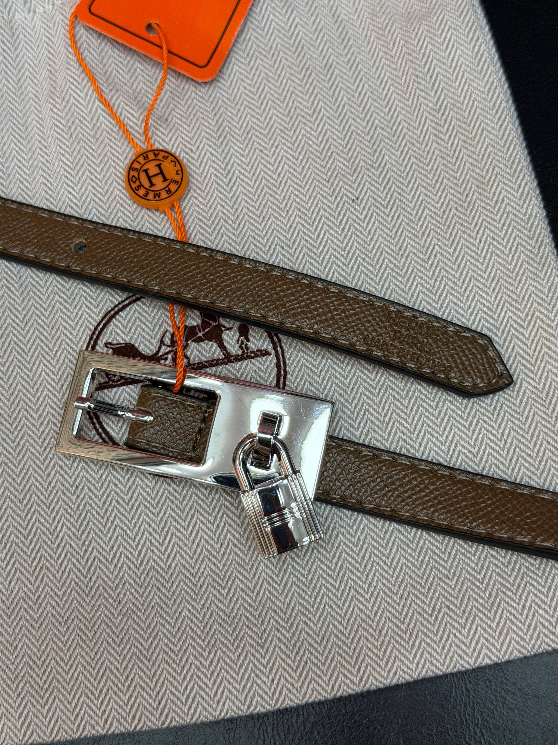 Hermes İthal Kemer Silver Aksesuar 1.7 cm