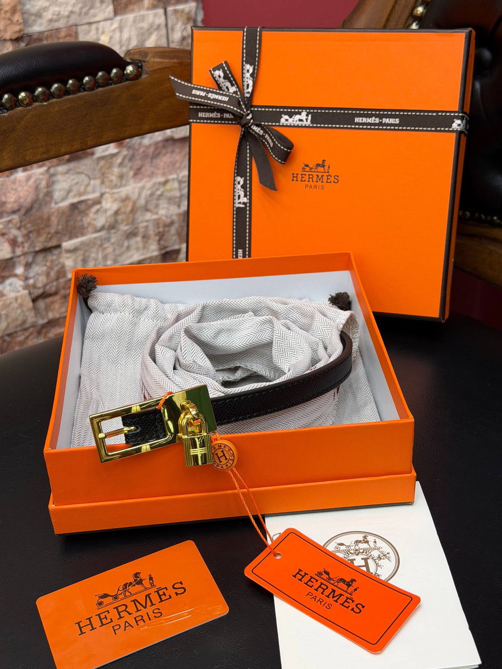 Hermes İthal Kemer Gold Aksesuar 1.7 cm
