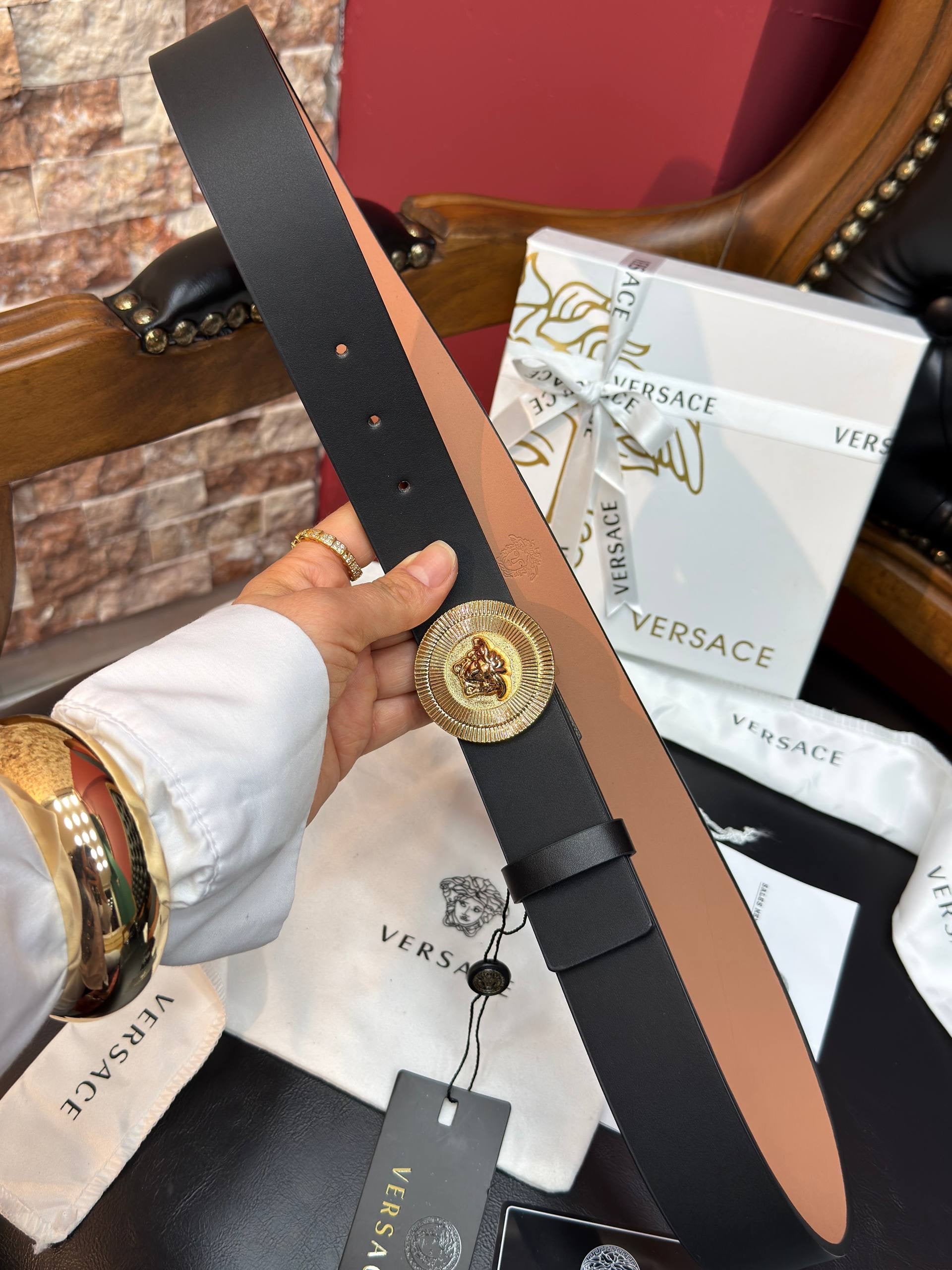Versace İthal Kemer 3,7 cm