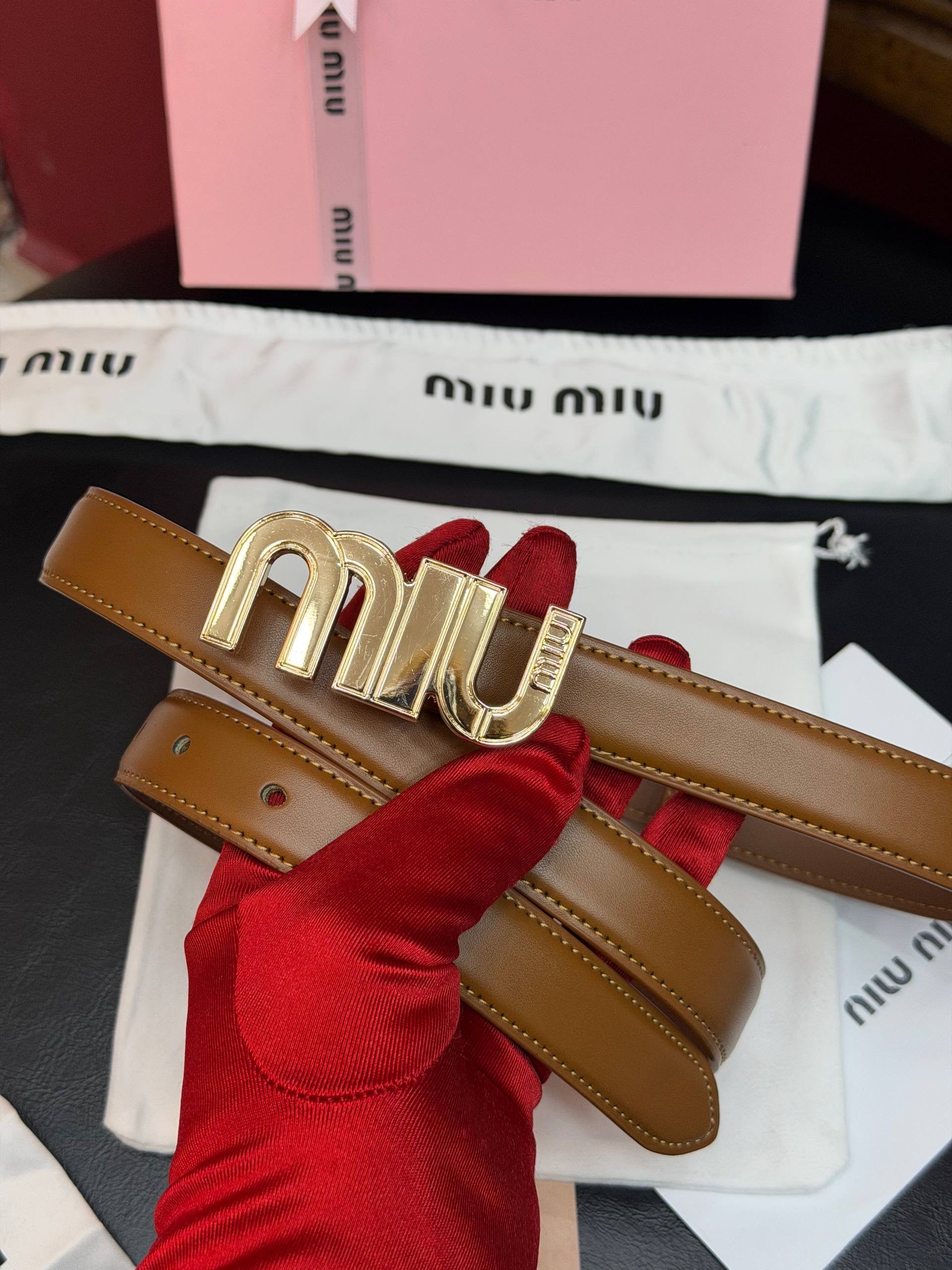 MiuMiu İthal Kemer 2,5 cm