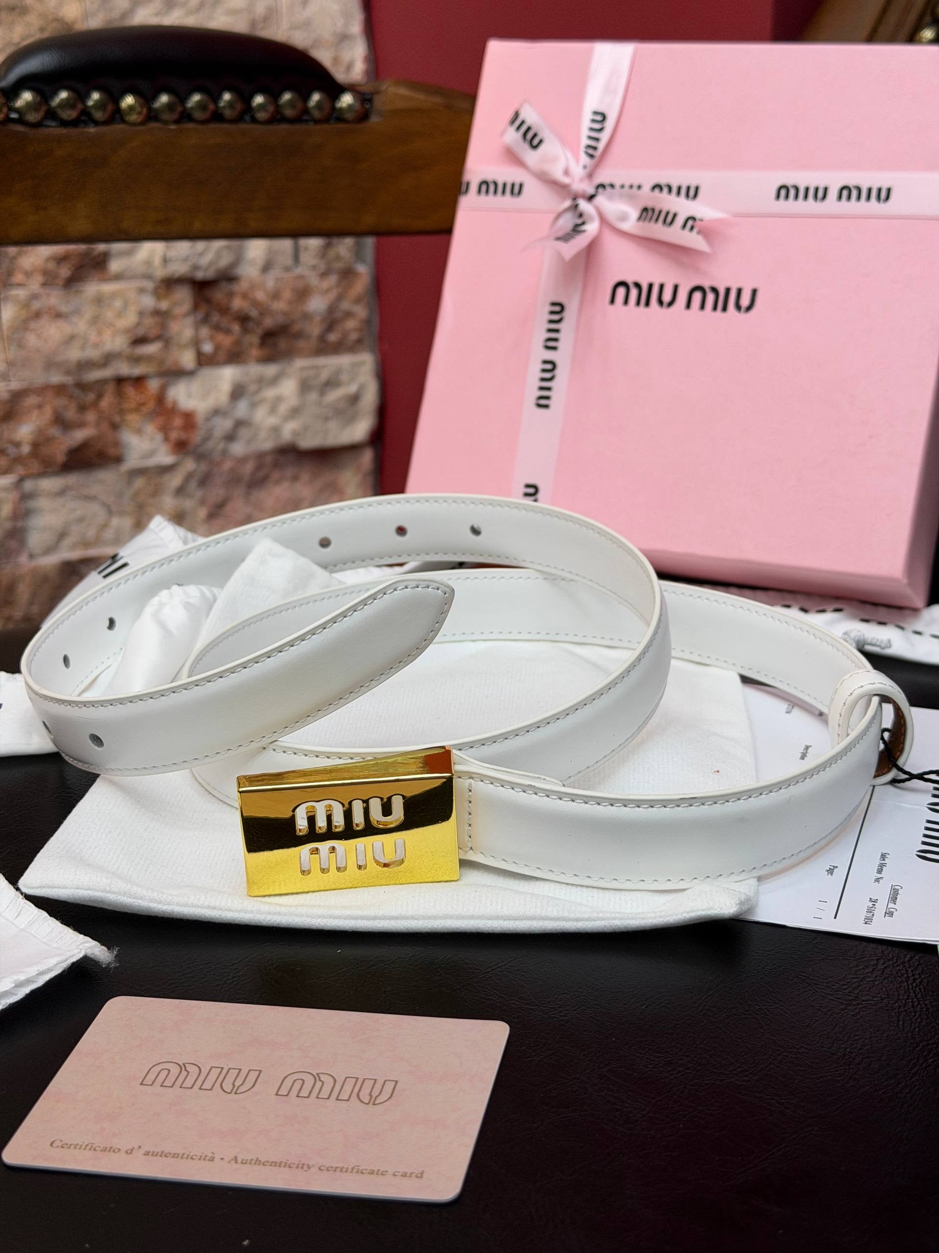 MiuMiu İthal Kemer 2,5 cm