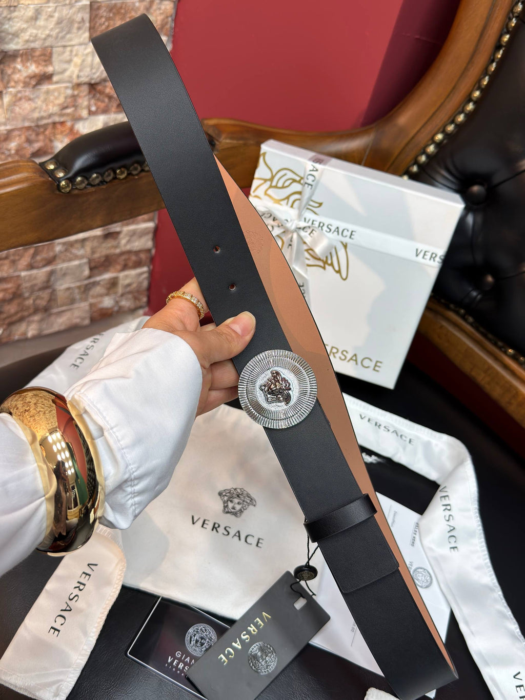 Versace İthal Kemer 3,7 cm