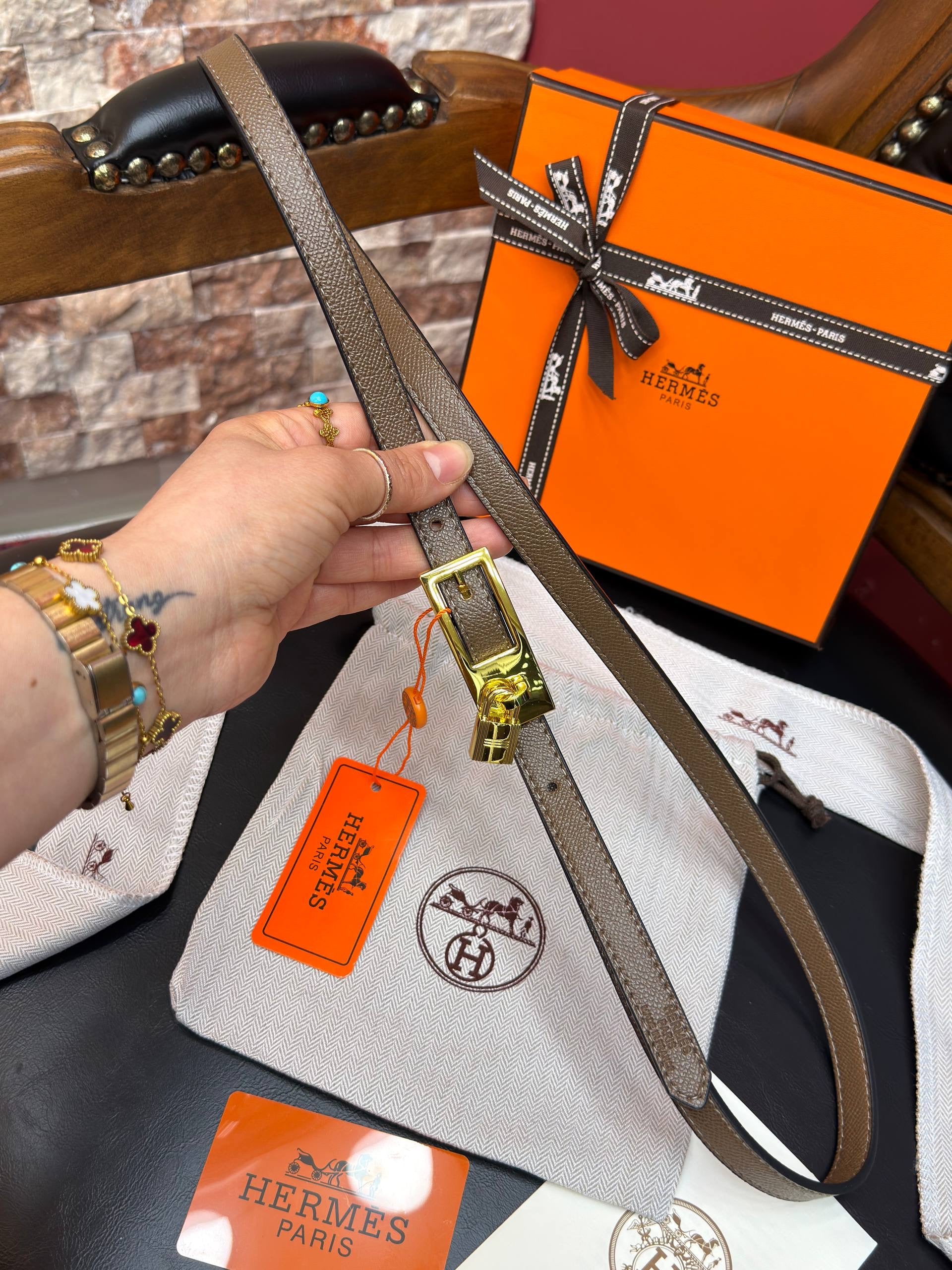 Hermes İthal Kemer Gold Aksesuar 1.7 cm