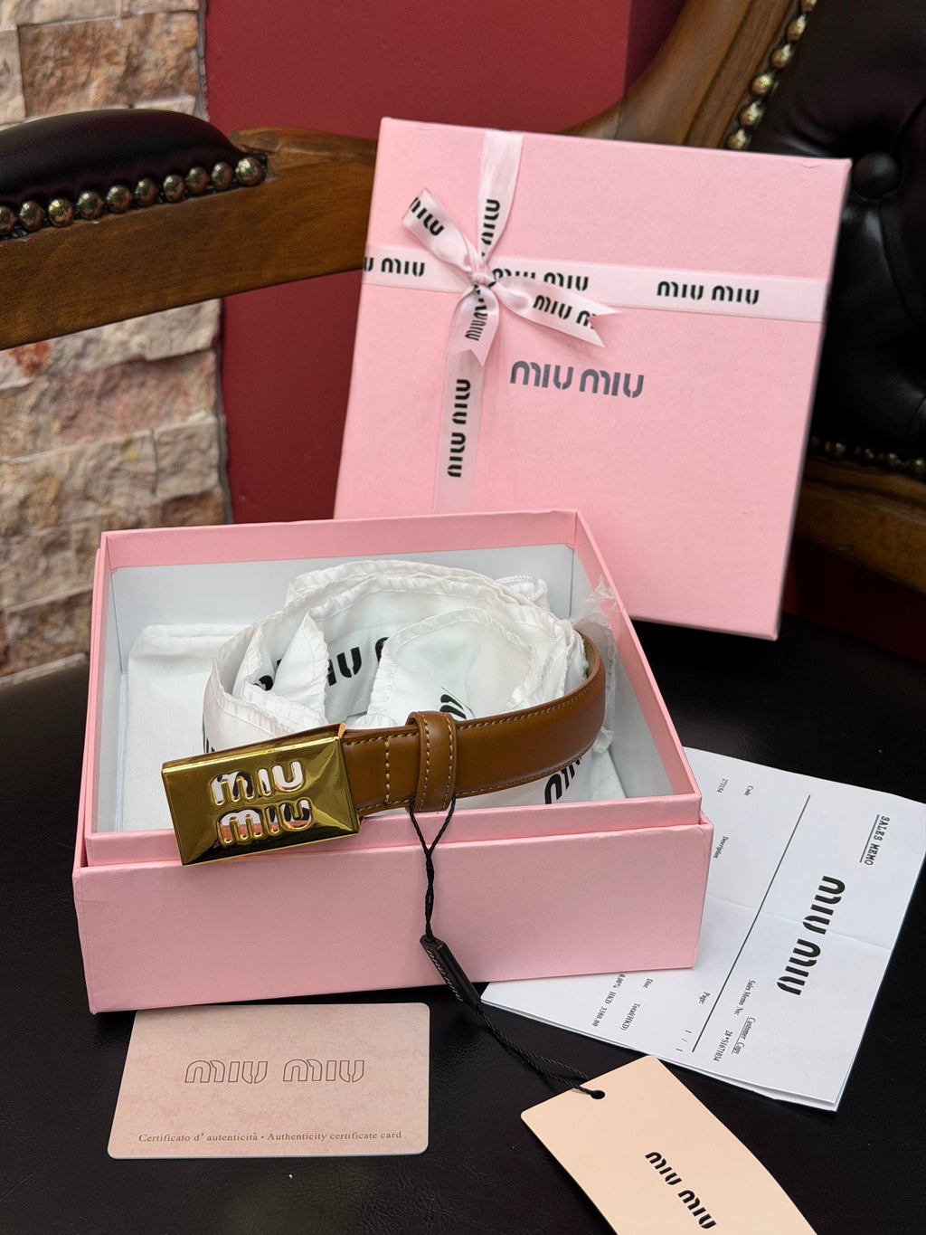 MiuMiu İthal Kemer 2,5 cm