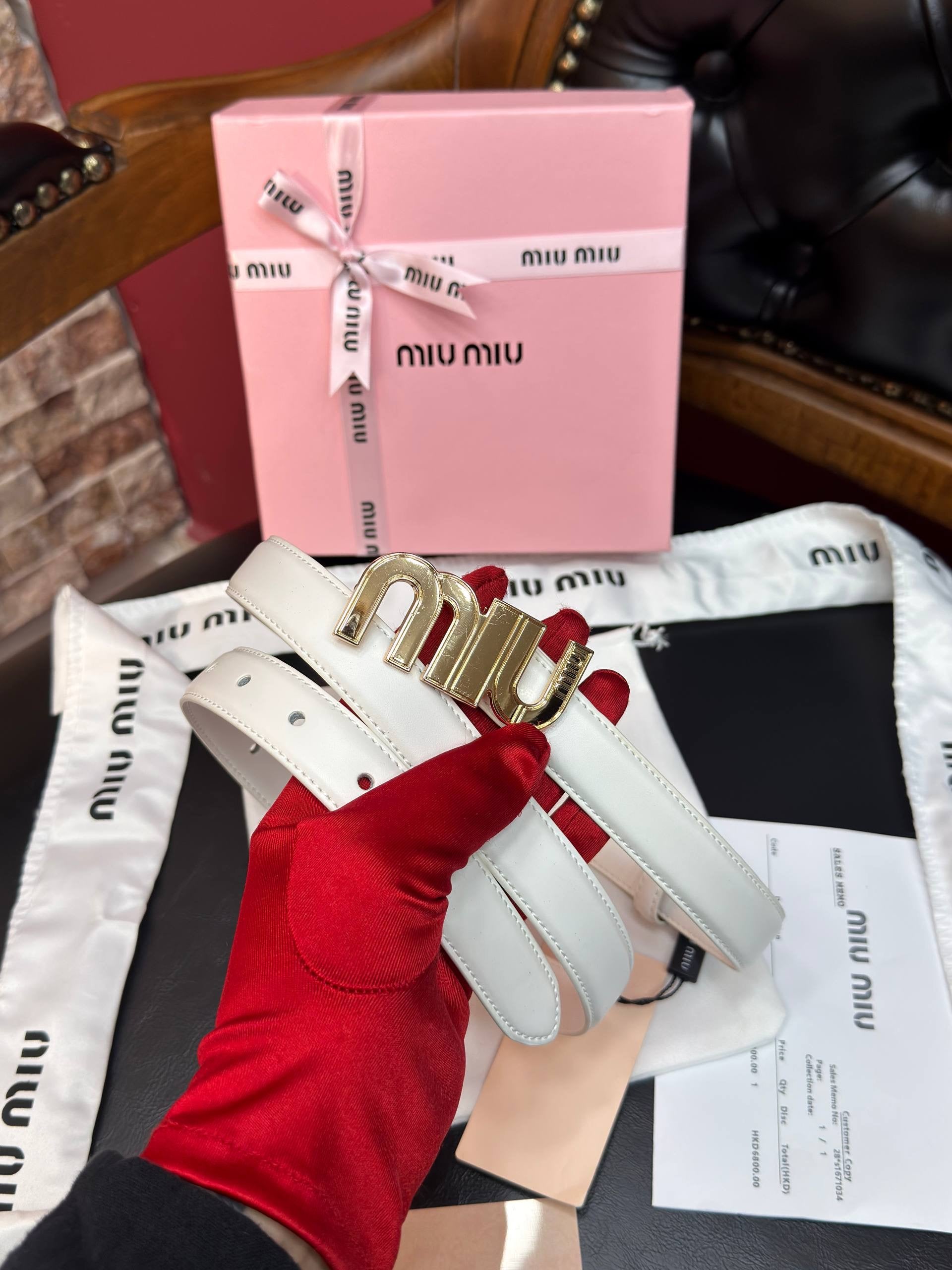 MiuMiu İthal Kemer 2,5 cm