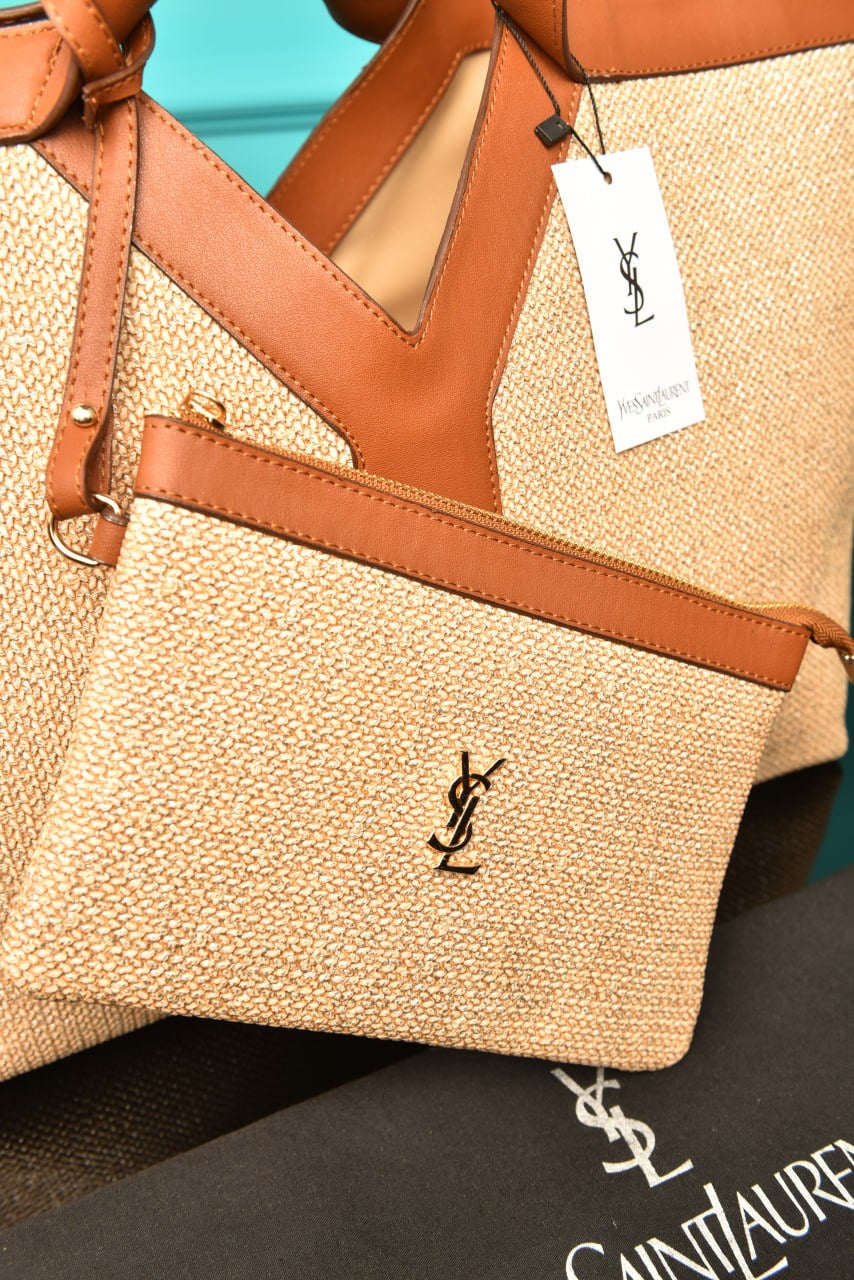 YVES SAINT LAURENT- Y Tote in Leather Bag (2 Renk)