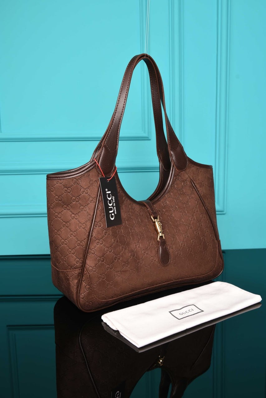 GUCCI - Mercato Small Tote Bag in Suede (5 Renk)