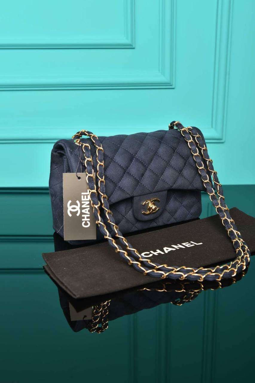 CHANEL - 2.55 Double Flap Bag in Suede (5 Renk)