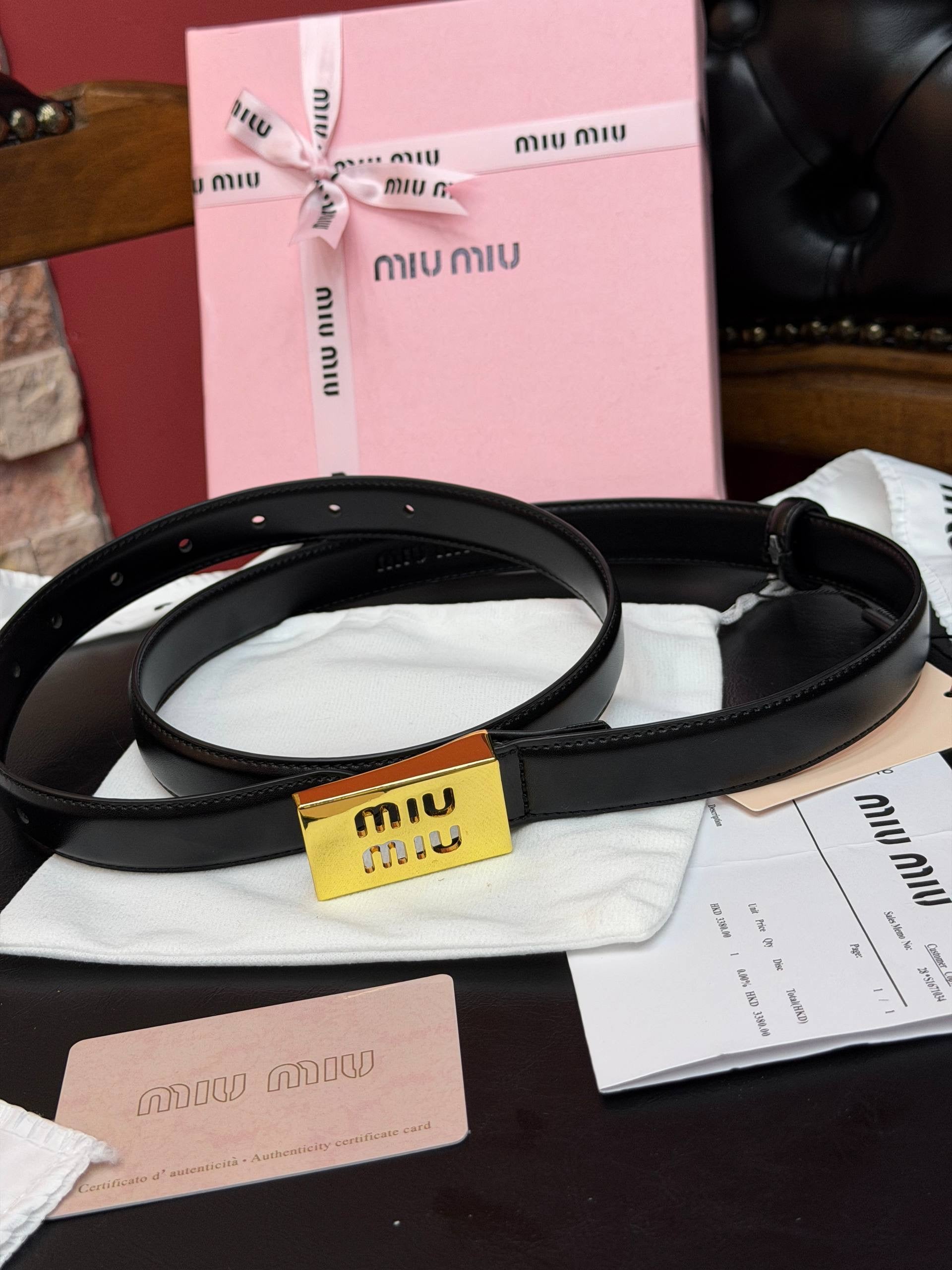 MiuMiu İthal Kemer 2,5 cm