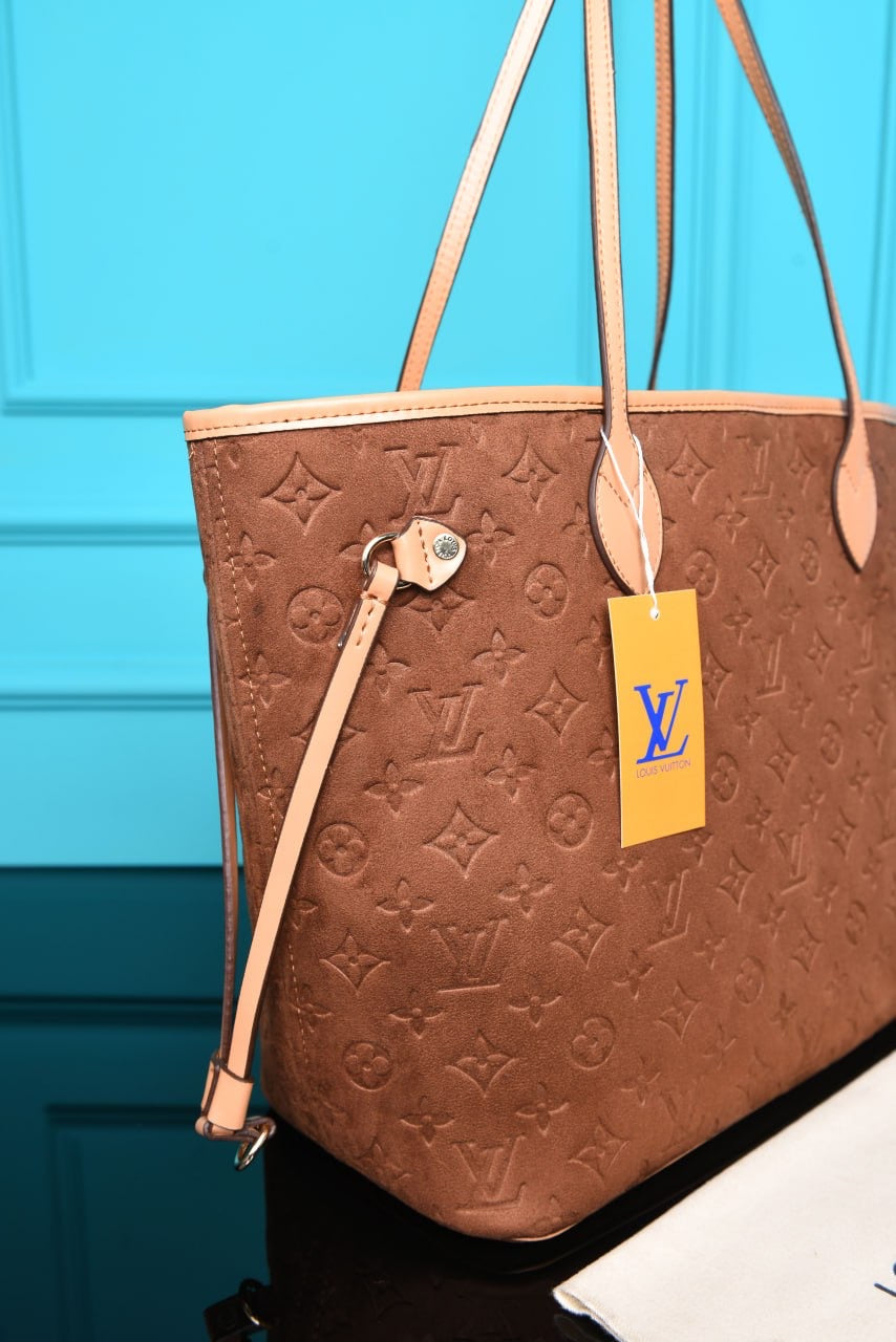 LOUIS VUITTON - Neverfull Empreinte MM in Suede (2 Renk)
