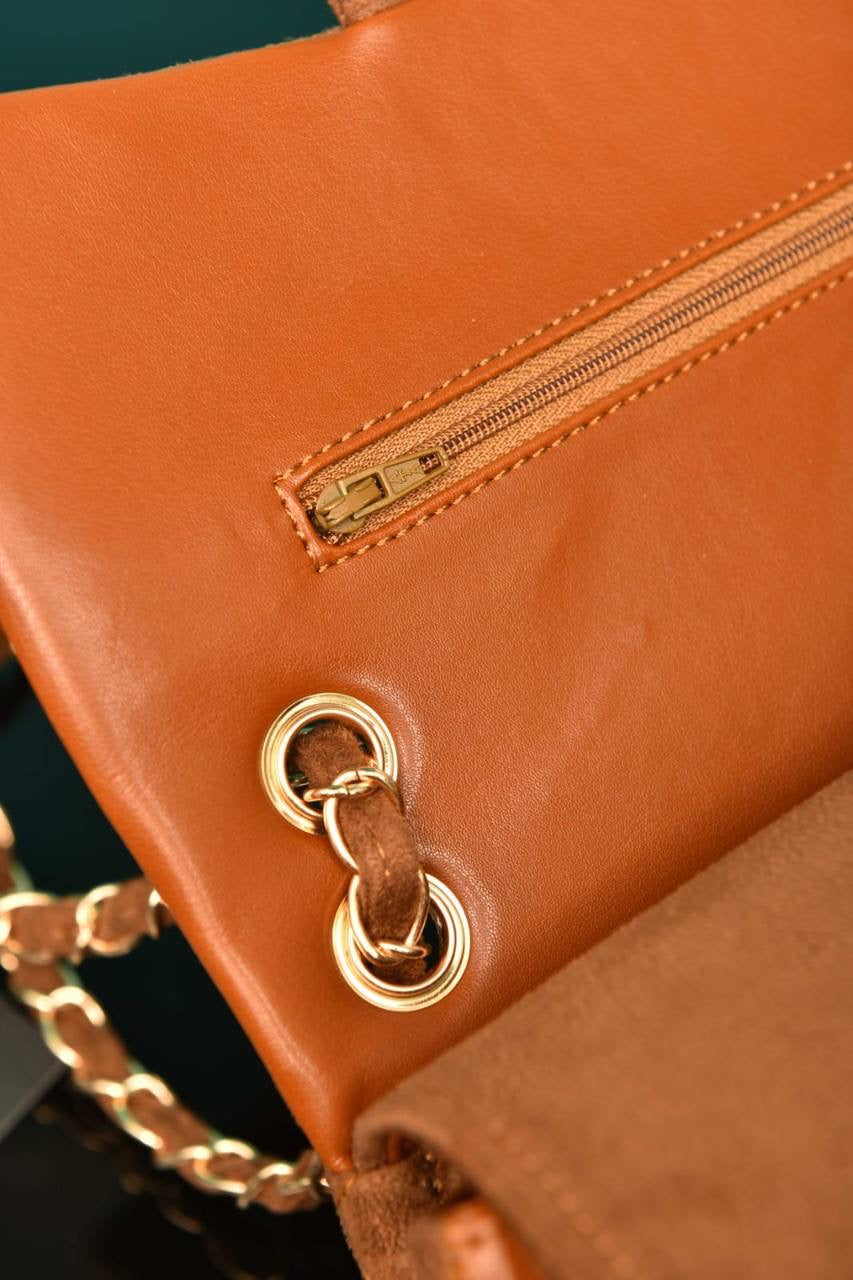 CHANEL - 2.55 Double Flap Bag in Suede (5 Renk)