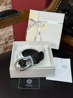 Versace İthal Kemer Siyah Aksesuar 3,7 cm